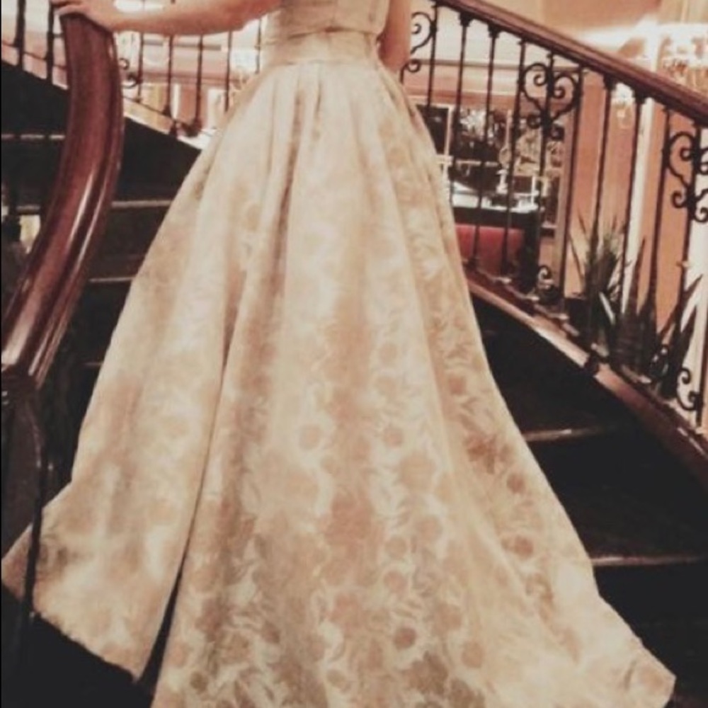 Prom season! Designer dress, ball gown exquisite.
